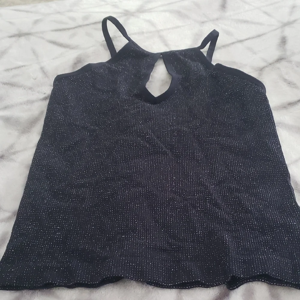 Black Raglan Cut Out Camisole - Picture 1 of 4